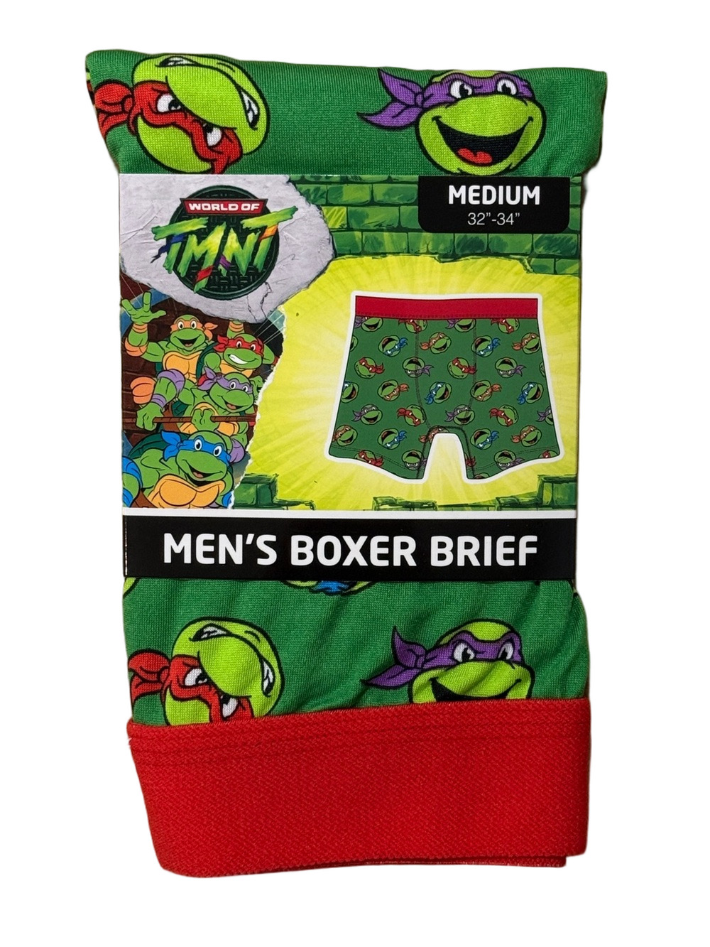 Mens Teenage Mutant Ninja Turtles Licensed Boxer Briefs - Size Medium - NWT